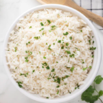 coconut rice is the perfect easy side dish