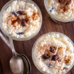 rice pudding with raisins