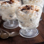 rice pudding with raisins