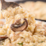 one pot mushroom risotto with chicken