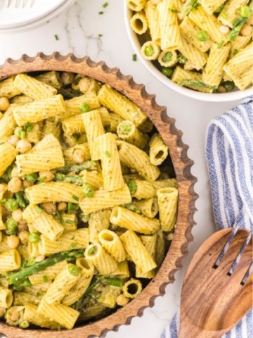spring green goddess pasta salad