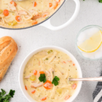 leftover creamy turkey noodle soup